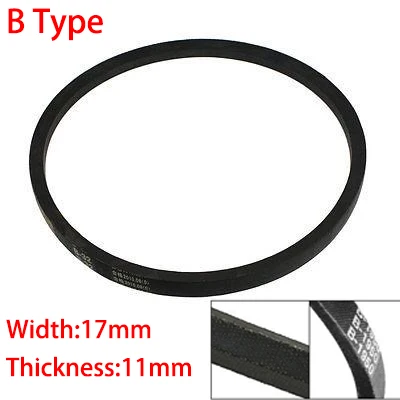 

B 4572 4623 4650 4700 17mm Width 11mm Thickness Rubber Groove Cogged Machinery Drive Transmission Band Wedge Vee V Timing Belt