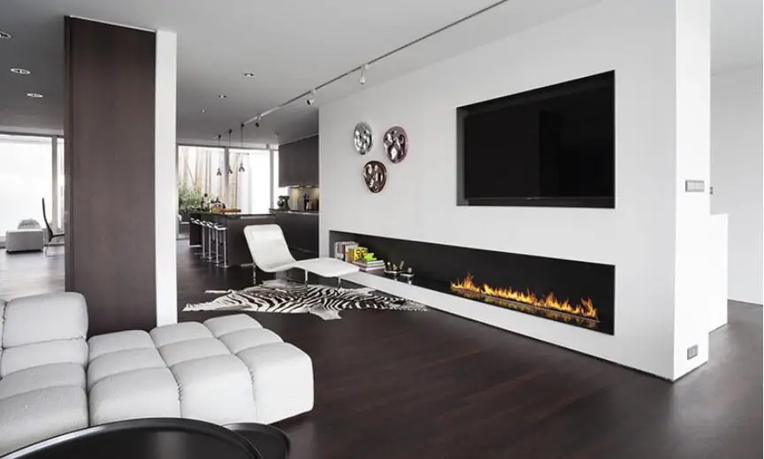 Inno-Fire 72 inch remote control intelligent smart bio ethanol intelligent house fireplace