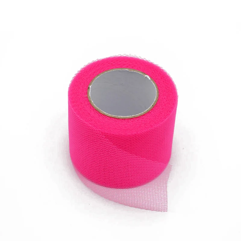 25yards 2inch Crystal Tulle Roll Organza Sheer Gauze Baby Shower Favor Wedding Car Decoration Party Home Garden Crafts Supplies