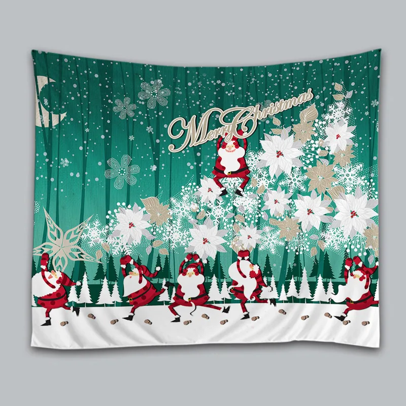 

New Arrival Home Decorative Tapestry Creative Cartoon Christmas theme pattern 0112 Tapestry Hanging Wall Carpet Retail Wholesale