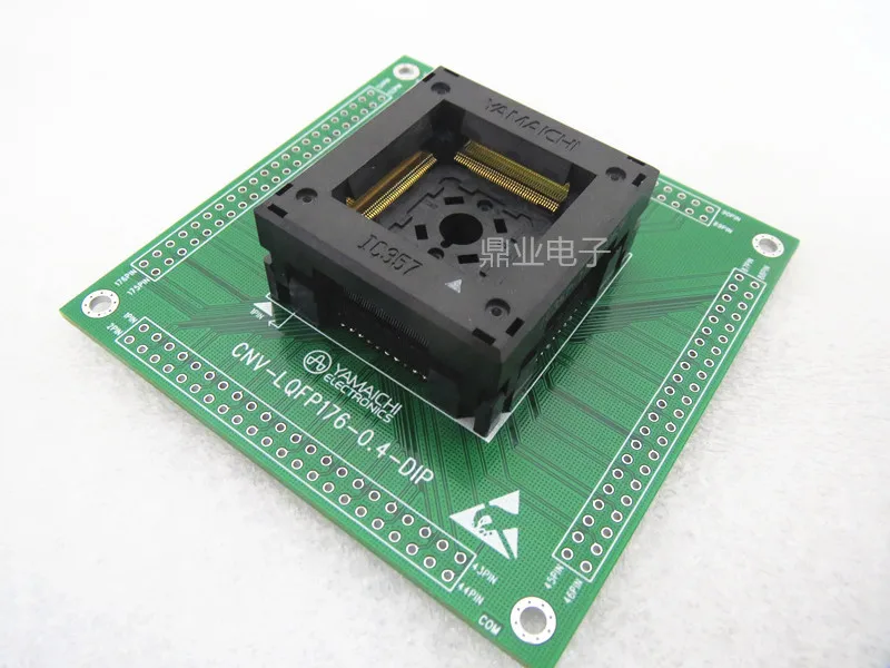 Imagem -02 - Passo 0.4 mm 176pin ic Queima Assento Adaptador Teste Banco de Teste Soquete Lqfp176 Qfp176 Tqfp176 Ic3571764