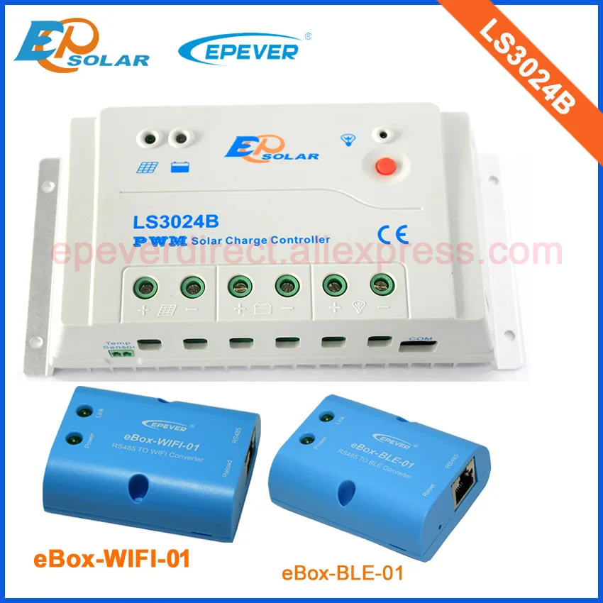 

EPsolar PWM 30A 30amp Regulator solar panel Battery LS3024B with both BLE and wifi funciton use for mobile phone use