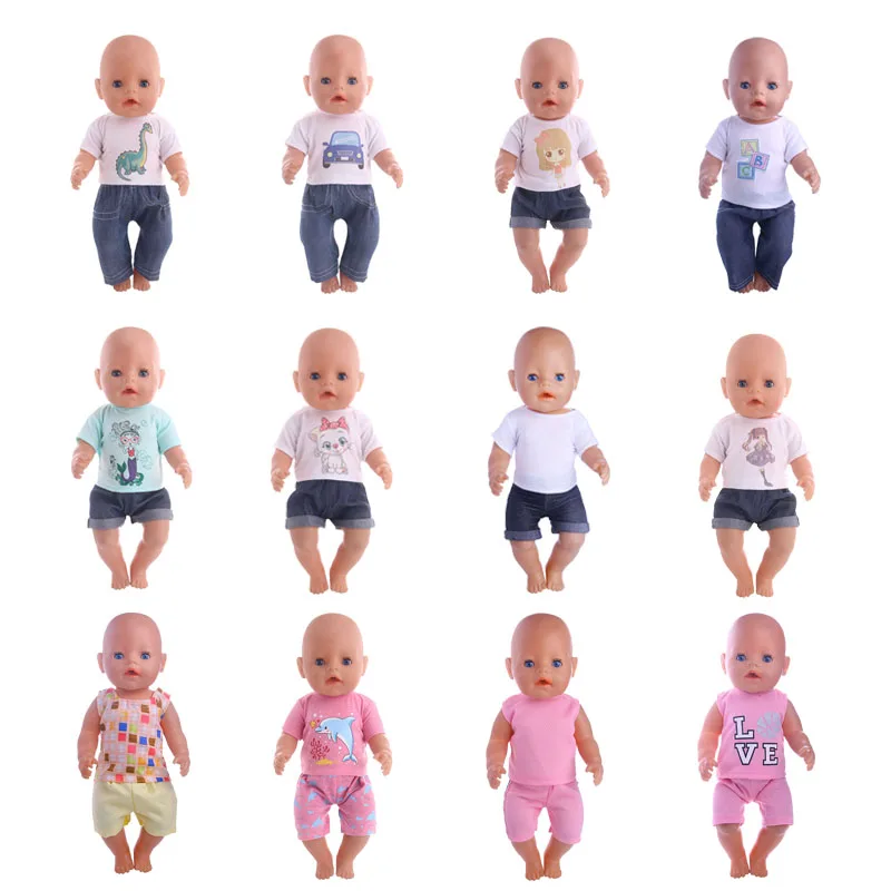 1 Pcs Doll Clothes Fits 18 Inch Doll Handmade Daily casual suit toy gift