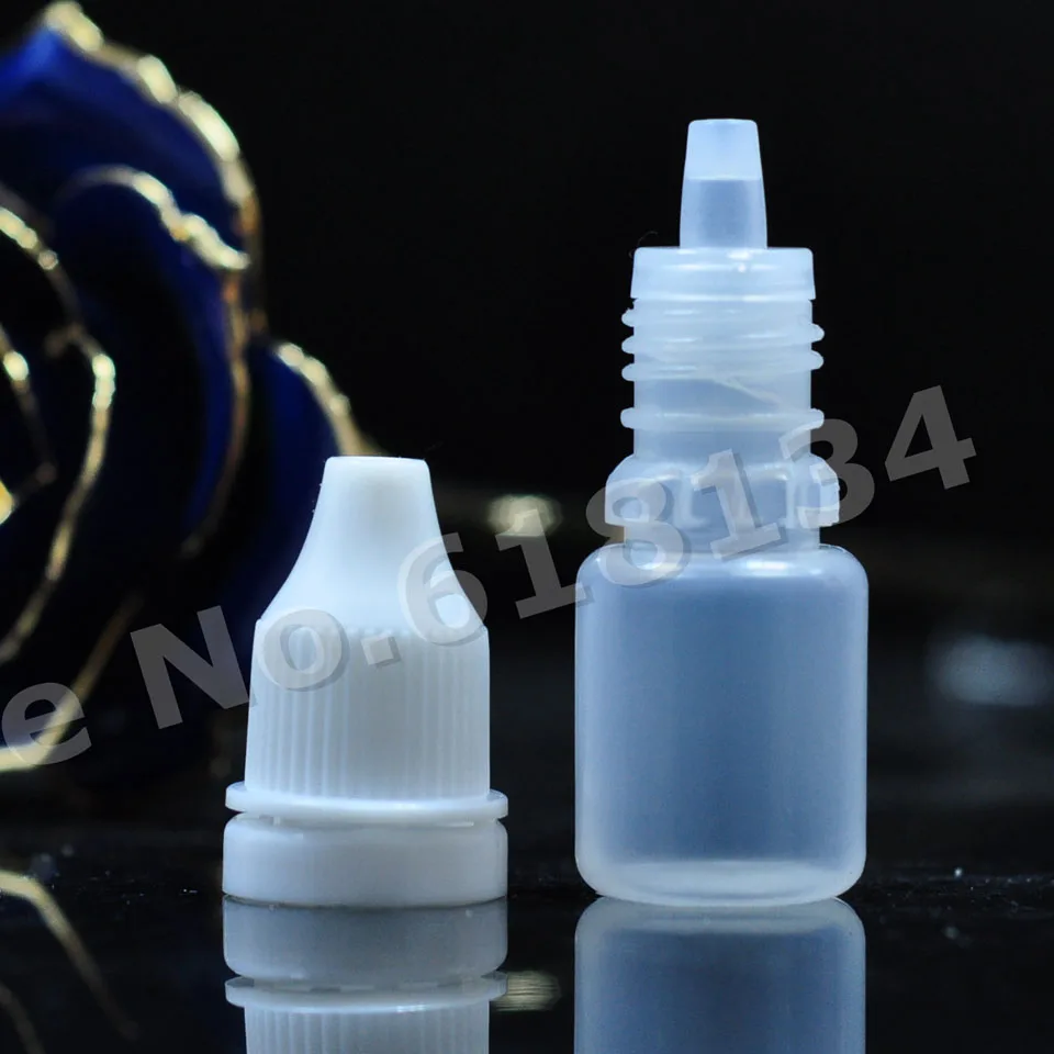 

Wholesale 6000pcs/lot 5ml LDPE oil plastic dropper bottle with tamper proof cap