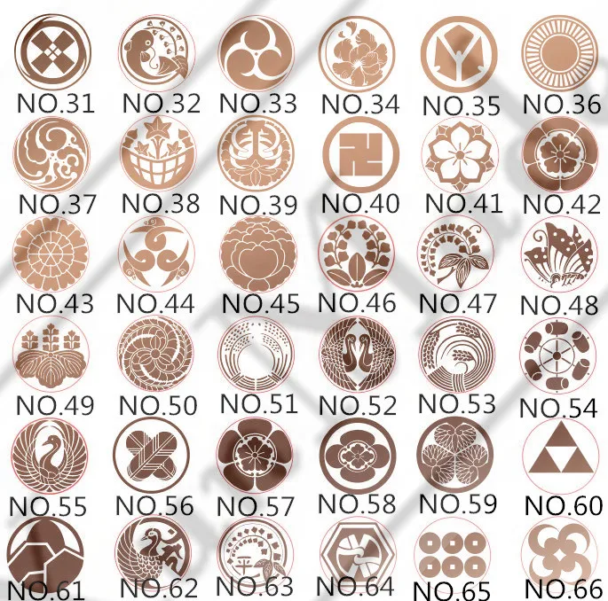 Japan toukenranbu Stamp Head 54 logo DIY Ancient Seal Retro Stamp Wax Seal High Quality DIY Scrapbooking wax stamp copper head