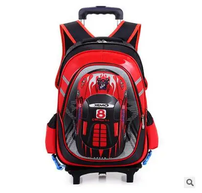 kids School Bags On wheels Trolley School backpacks wheeled backpack kid\'s School Rolling backpack for boy Children Travel bags