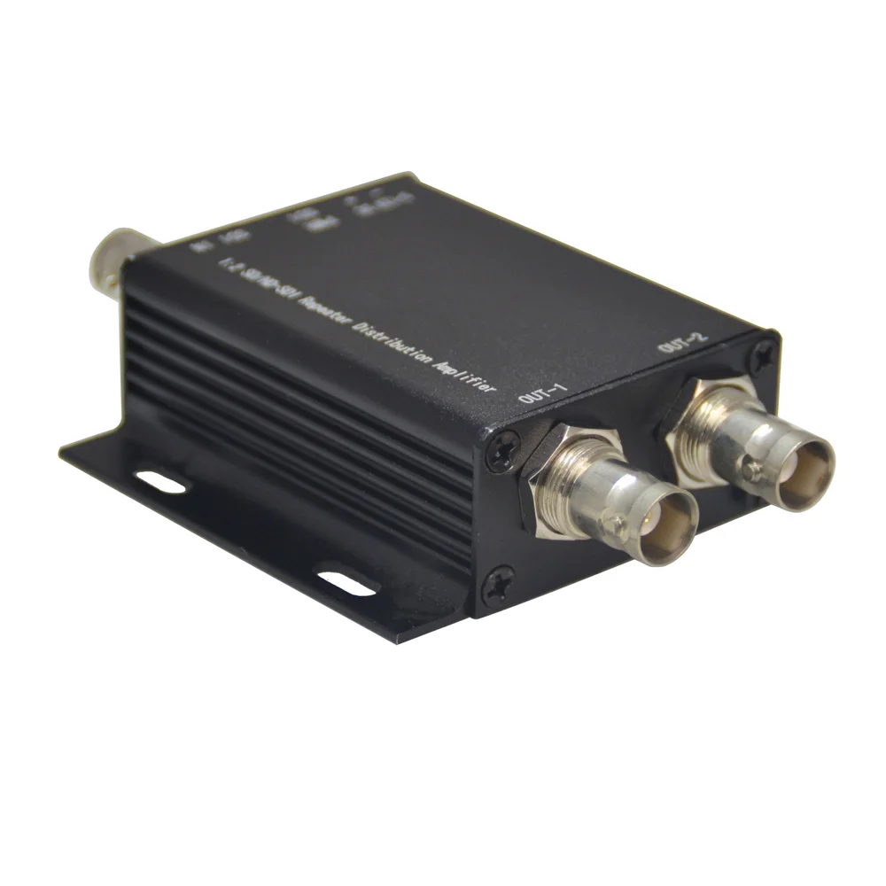 HD-SDI amplifier repeater 1in 2 out, HD-SDI 3G-SDI Video Splitter Extender Adapter Distribution up to 400M