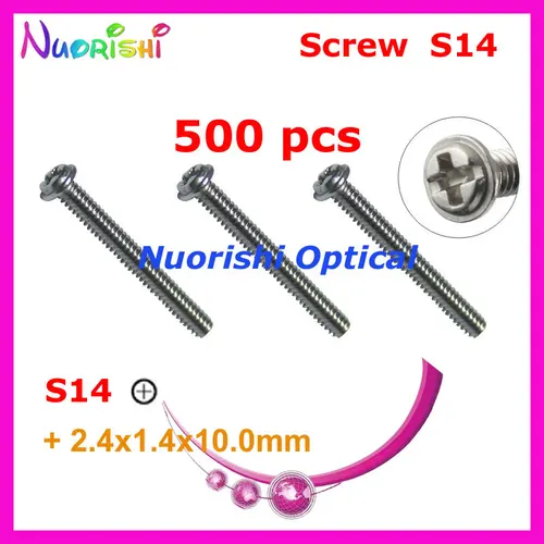 Imagen 1 del producto S14 2.4X1.4X10.0mm 500 Uds gafas de sol gafas de sol tornillos cabeza en + tipo * tipo envío gratis