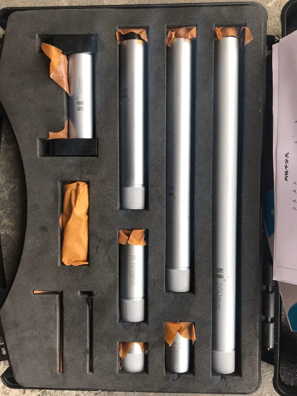 50-600mm Inside Micrometer Combining Extension Rods Internal Micrometer
