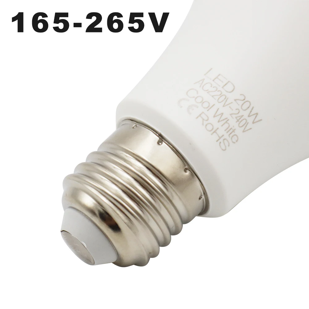 E27 LED ランプ電球 3 ワット 6 ワット 9 ワット 12 ワット 15 ワット 18 ワット 20 ワットライトバブルボール電球 220V のための Diningroom 読書 LED 電球ホワイト