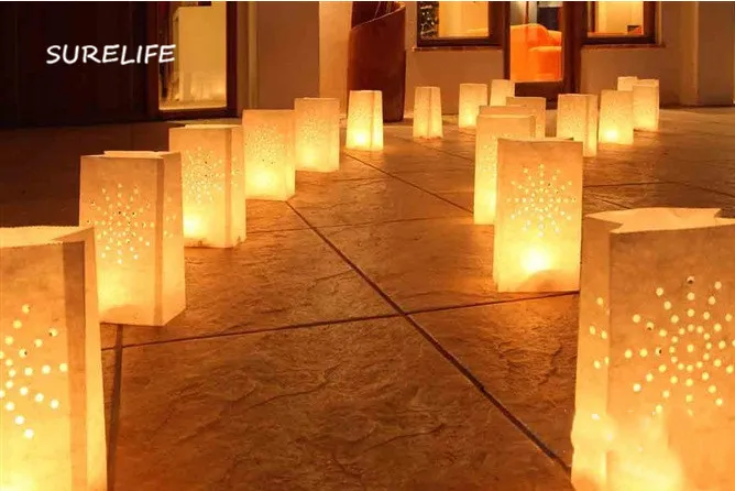 

Festival Lantern Paper Lantern Candle Bag Outdoor Lighting Candles for Wedding Decorations Event Pary Supplies 4 Patterns
