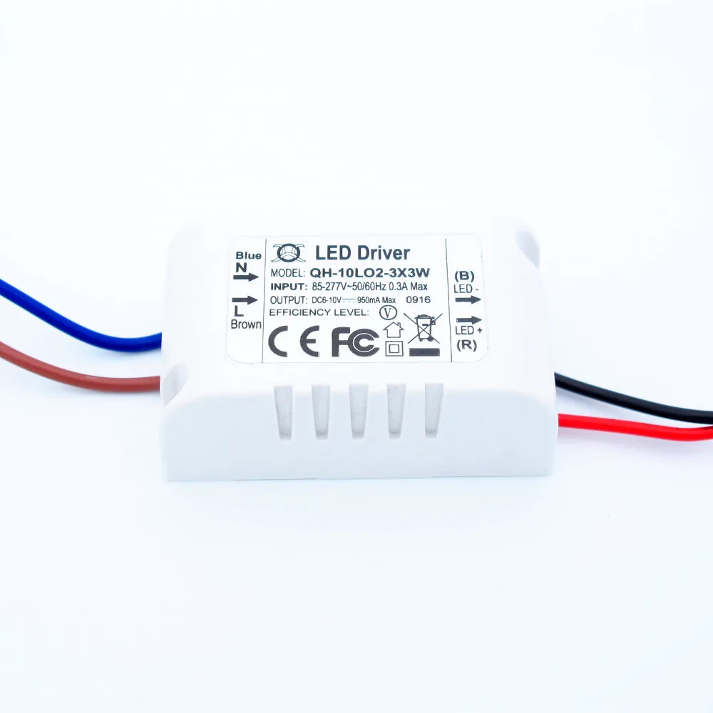 Isolated 900mA 10W Led Driver AC 110V 220V to DC 6-10V Power Supply for 10W High Power Red White LED Chip