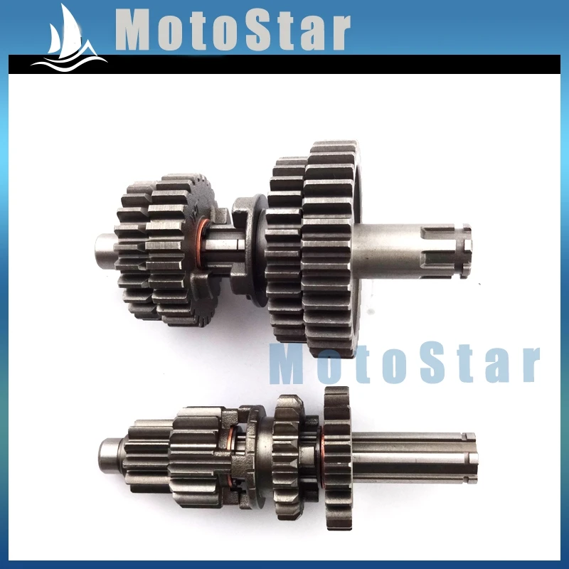 Transmission Gear Box Main Counter Shaft For Chinese YX110 YX125 YX 110cc 125cc Engine Motorcycle Pit Dirt Motor Bike