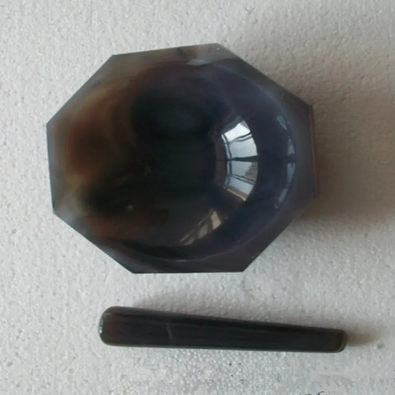 

Agate Mortar / with pestle / Inside Diameter: 50mm