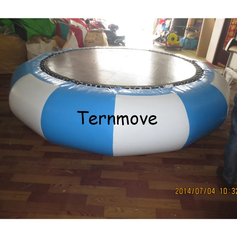 inflatable floating platform trampoline jumping bed floating water toys Gymnastics Trampoline water bouncer inflatable bouncer