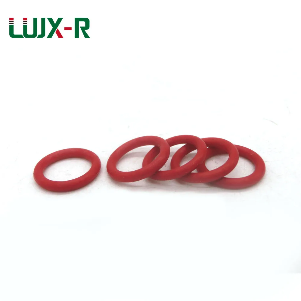 

LUJX-R 2mm Red O Ring Seal Silicon VMQ O-Ring OD 6/8/9/10/12/13/15/16/18mm O-Ring Sealing Washer Silicone Gasket Watertightness