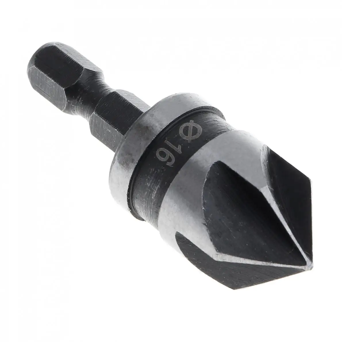 3 개/몫 5 플룻 90도 HCS 육각 12-19mm 모따기 커터 카운터 싱크 목공