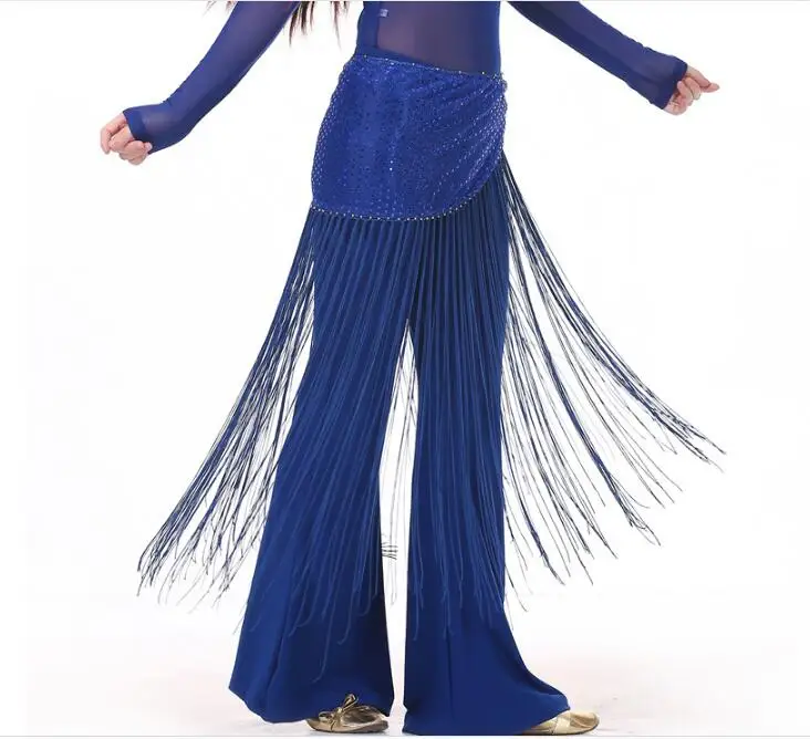 Cinturón de baile egipcio para mujer, vestido indio, toalla de cadera, cadena de cintura larga con flecos, bufanda de danza del vientre, novedad de 2024