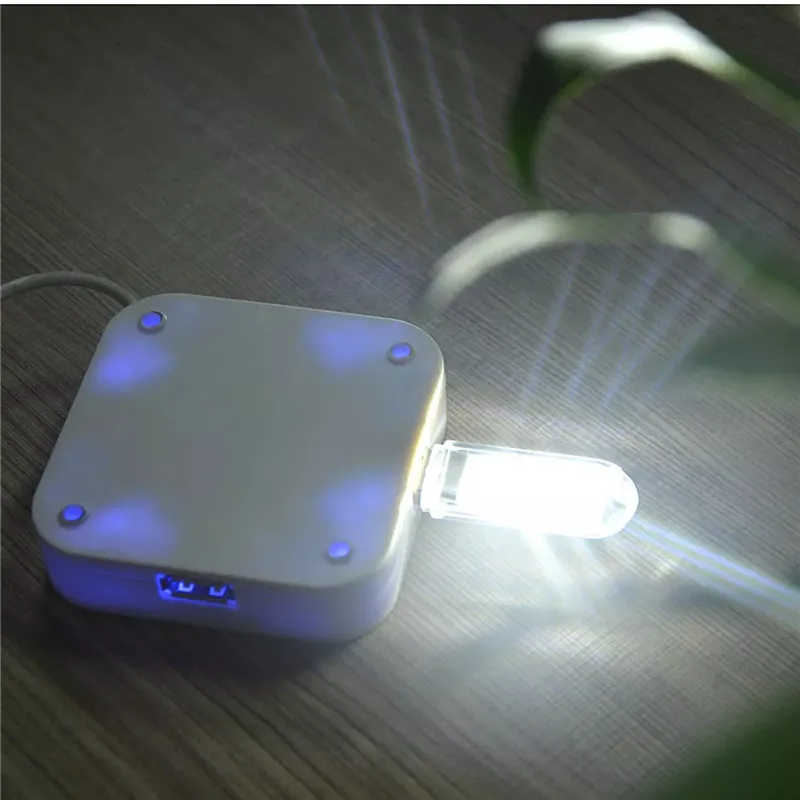 Mini USB LED Night Light 3LED 8LED Bulb Cold Warm White, Lámpara USB para leer Gadget Notebook Power Bank Computer Laptop, nuevo