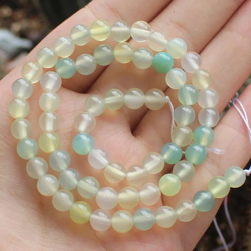 Multi-Color Green Agates Loose Beads 15\