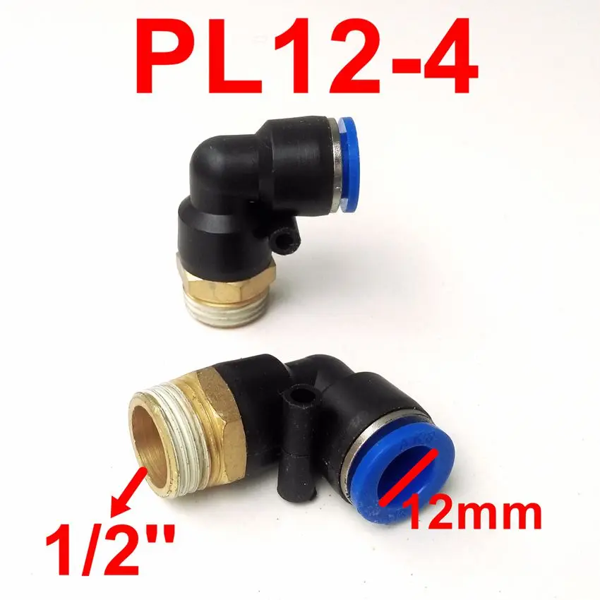 5pcs/lot  Pneumatic Fittings L type12mm-1/2