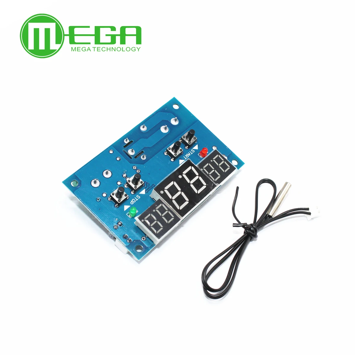 10pcs DC12V thermostat Intelligent digital thermostat temperature controller With NTC sensor W1401 led display