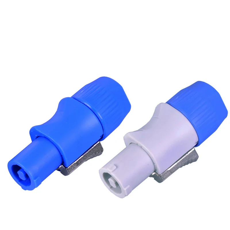 Powercon Connector  Power Plug Connector Blue/White For LED Par\Moving Head LED Power Cable Plug socket