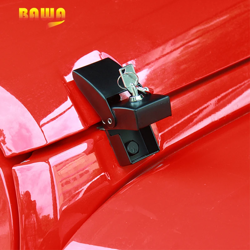 Kits De Loquets De Verrouillage De Capot Moteur Métal Pour Jeep Wrangler JK 07-17, JL 18+ Et Gladiator JT 20+