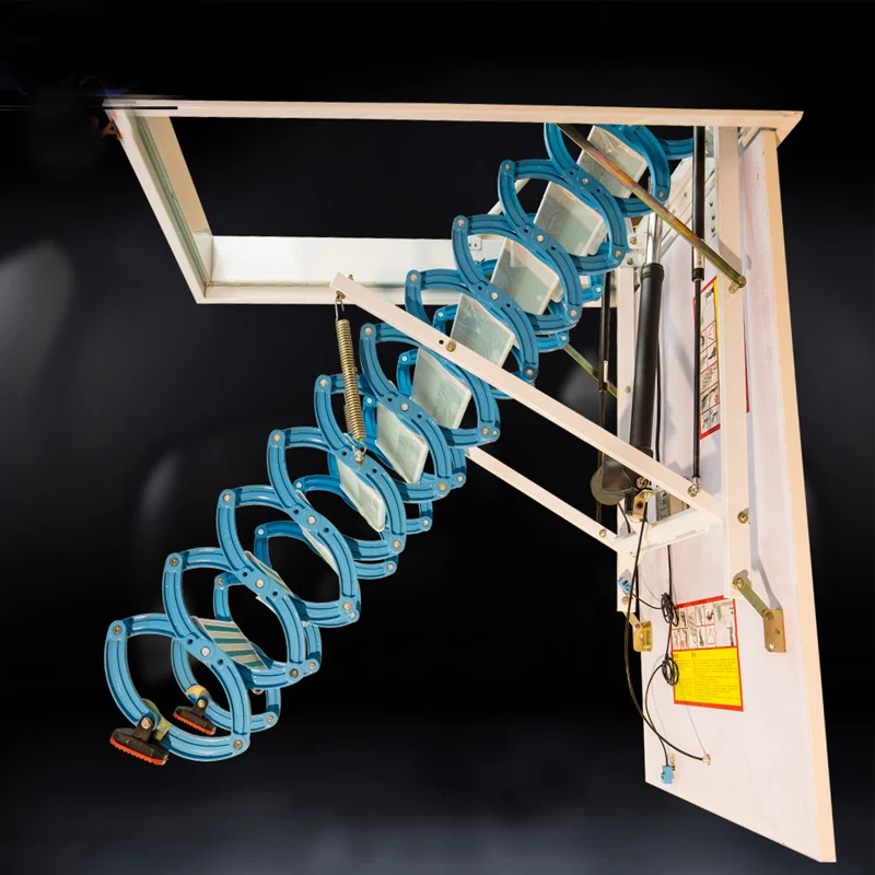 รีโมทคอนโทรลไฟฟ้า Telescopic Attic บันได/อเนกประสงค์อัตโนมัติ Attic บันได