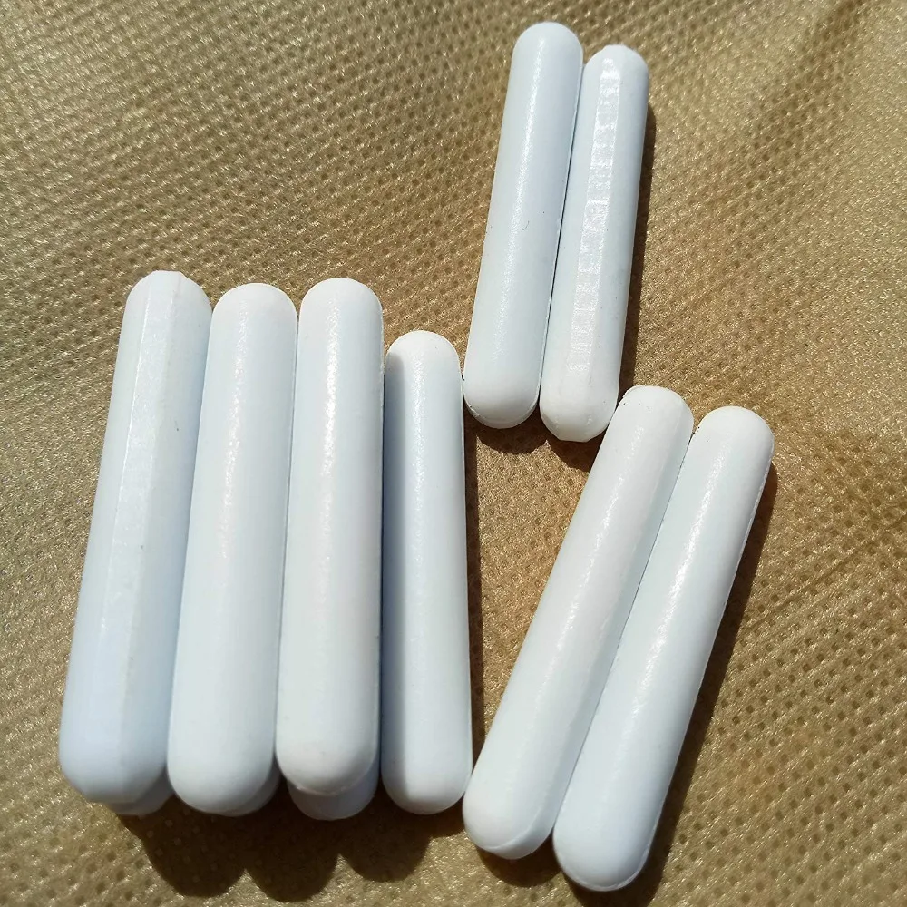 C7X40mm PTFE  Magnetic Stir Bar Magnetic Stirrer Mixer Stir Bars C type Cylinder shape , 10PCS