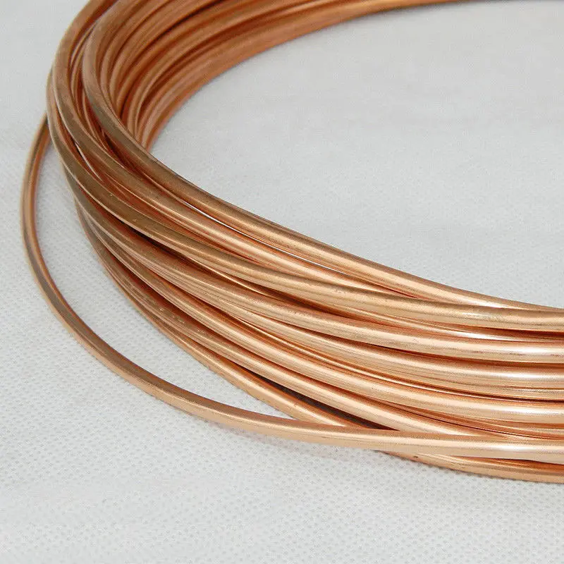 2MM 2.5MM 3MM 4MM 5MM 1M Dia Copper Tone Refrigeration Capillary Pipe Tubing Coil refrigeration T2 1.2P tube