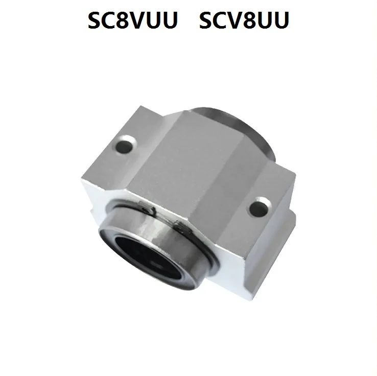 100pcs/lot SCV8UU SC8V SC8VUU 8mm Short linear case unit linear Bearing Blocks for cnc router SC8SUU