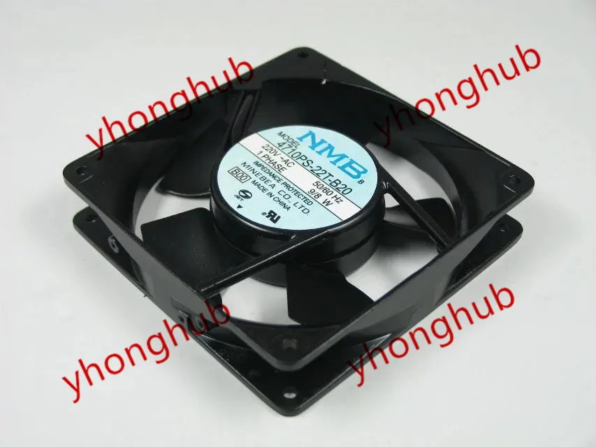 NMB-MAT 4710PS-22T-B20 B00 AC 220V 9W/8W 120x120x25mm Server Cooling Fan