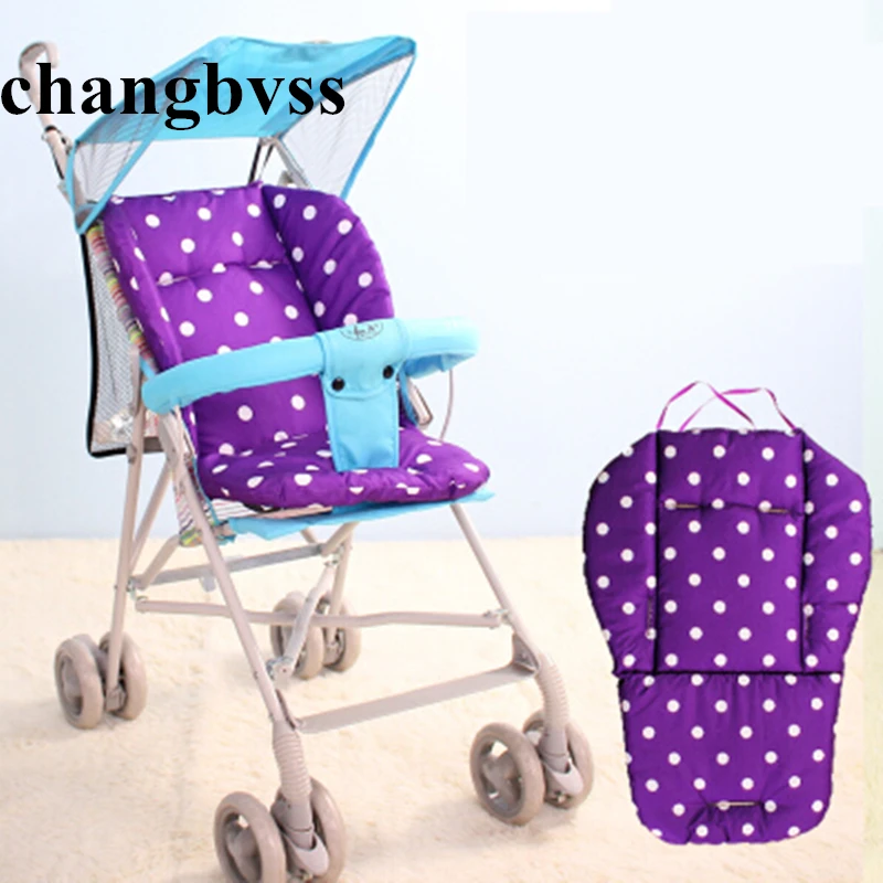 Almohadilla de asiento de coche para bebé, funda de algodón cómoda para cochecito de bebé, cojín para cochecito, colchón, 5 colores opcionales
