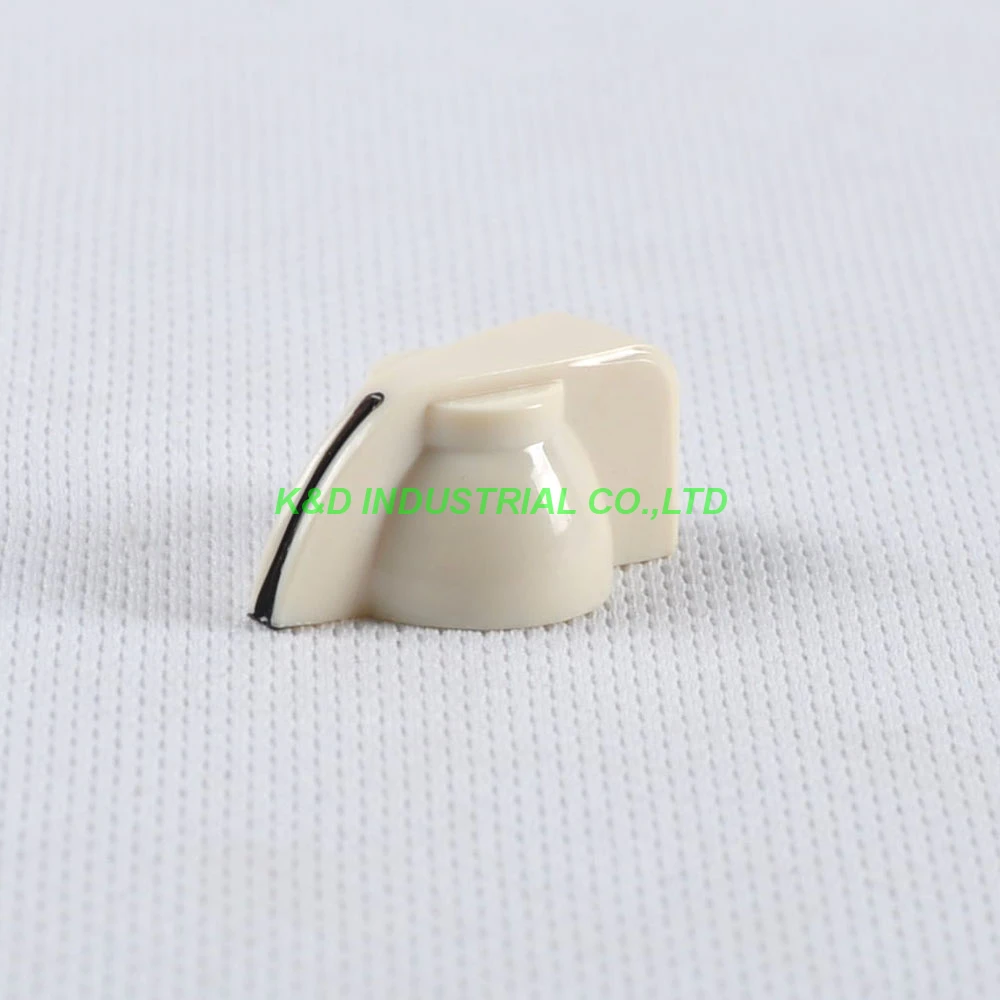 

10pcs Colorful Rotary Volume Cream Control Vintage Plastic Knob 32x14mm for 6.35mm Shaft