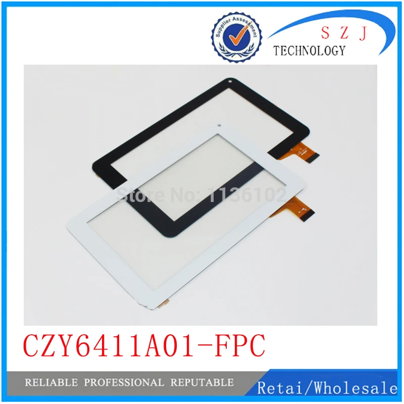 

(Ref:CZY6411A01-FPC) 10pcs/lot 7" inch Tablet PC LCD touch panel LCD touch screen digitizer glass Free shipping