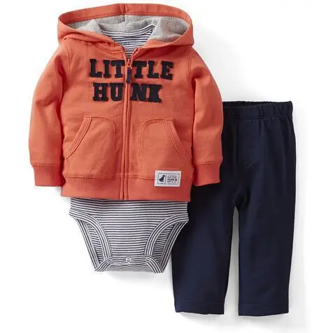 

3 Pcs New Wholesale Striped Jacket and Pants Three Sets A Variety of Color for 0-2 Years Boys