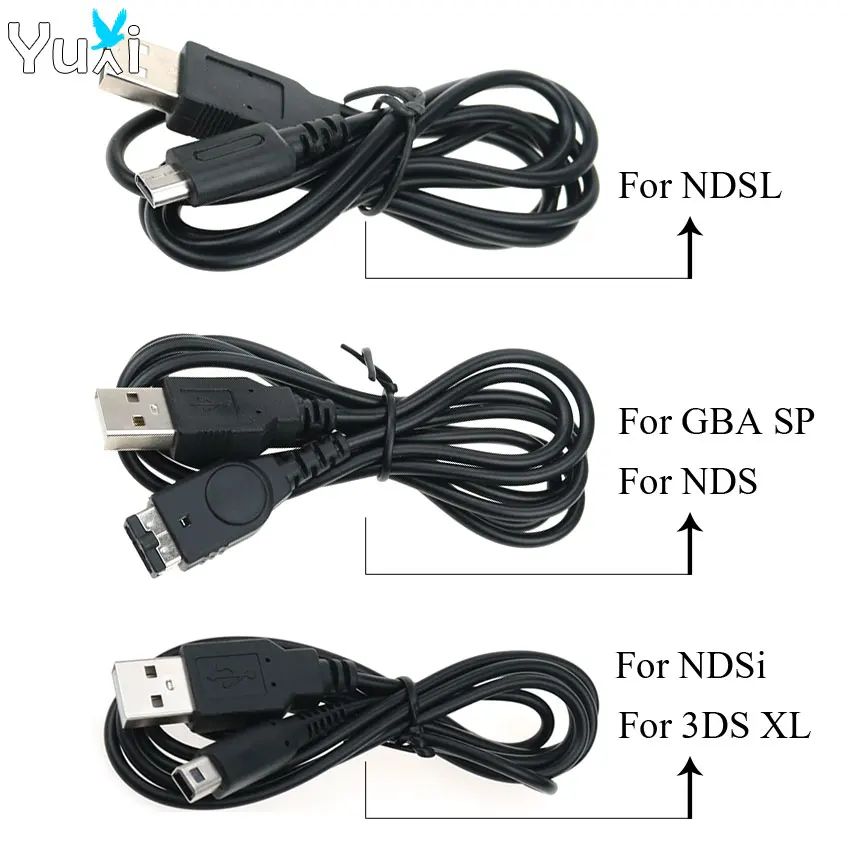 

YuXi USB Charging charger Cable Power Cable Cord Line For DS Lite DSL For NDSL NDSi NDS For GBA SP For 3DS XL Controller