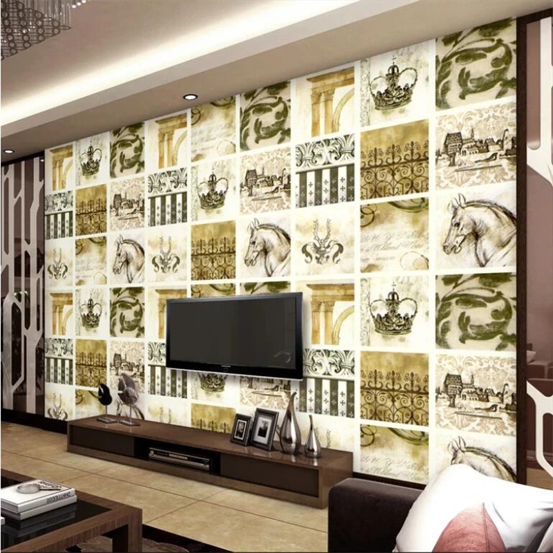 

wellyu Custom wallpaper papel de parede 3d European style decoration living room TV background wallpaper papier peint behang