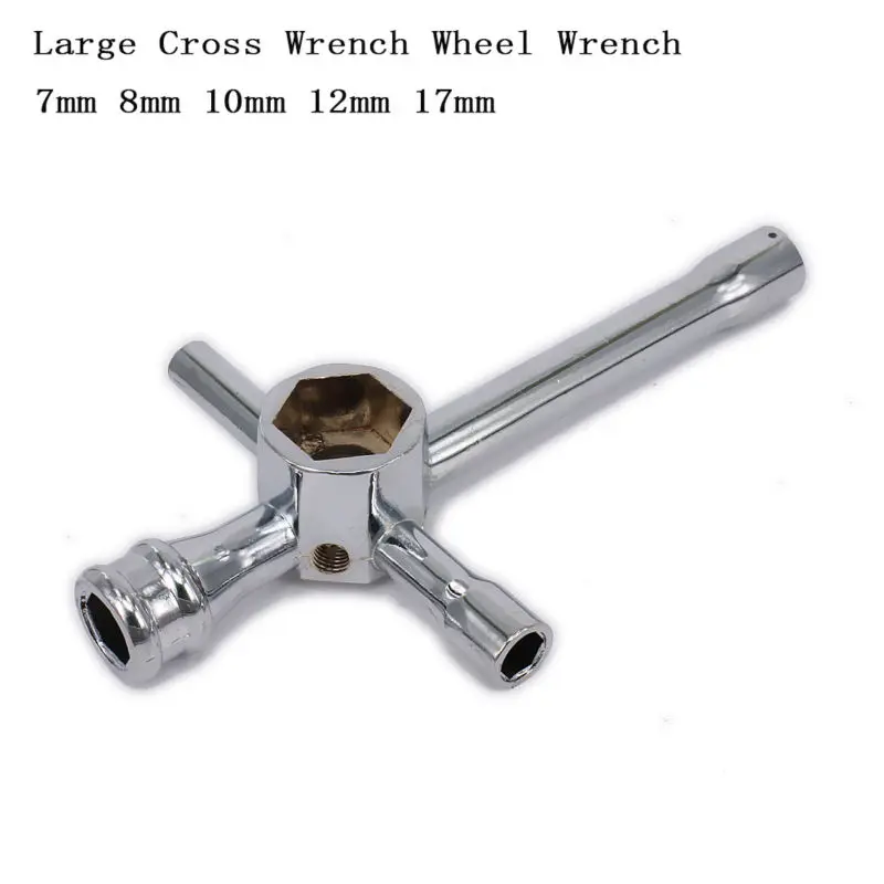 Large/Mini Cross Wrench Wheel Wrench Spanner Cross sleeve7mm 8mm 10mm 12mm 17mm/4mm 4.5mm 5.5mm 7mm for RC model car repairing