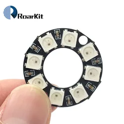 1/5/10PCS RGB LED Ring 8 Bits LEDs WS2812 5050 RGB LED Ring Lamp Light with Integrated Drivers for arduino Diy Kit