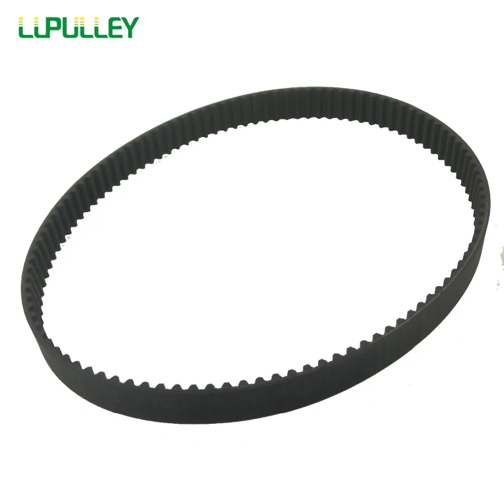 

LUPULLEY S5M Rubber Timing Belt Black Transmission Gear Belt Width 15/20/25mm S5M600/625/635/645/650/655/660/665/670/675/690mm