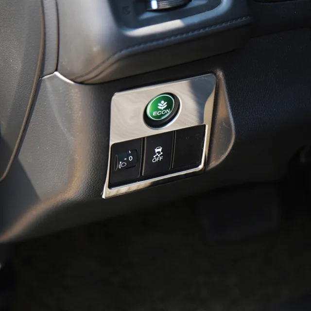 For Honda HRV HR-V Vezel 2014/15/16/17/18 Car Headlamps Adjustment Switch Panel Cover Trim Stainless Steel