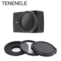 TENENELE For Yi 4K Lite Action Camera Filter CPL/UV/ND2 4 8 12.5X Macro Lens Filters Kit For Xiaomi Yi 4K+ Plus Camera Accessory