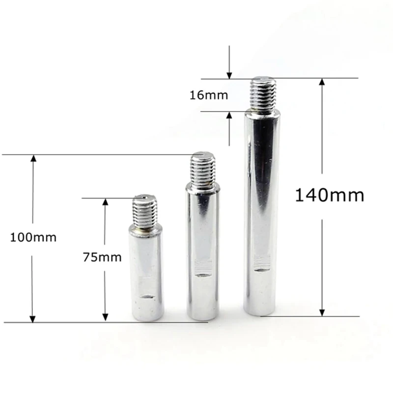 125 polieren Maschine Winkel Grinder Verlängerung Stange M14 Adapter Stange Polieren Schönheit Polieren Werkzeug 75Mm