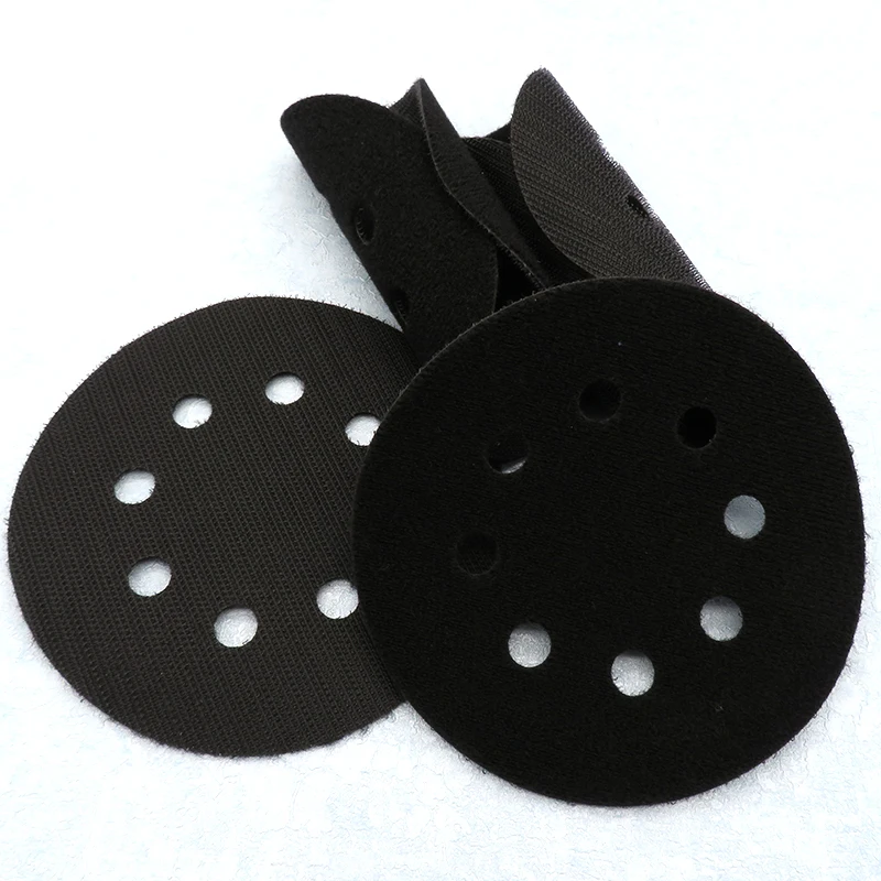 

5 Inch 8 Holes Hook and Loop Black Interface Pad Protection Disc Power Tool Accessories (Pack of 3)