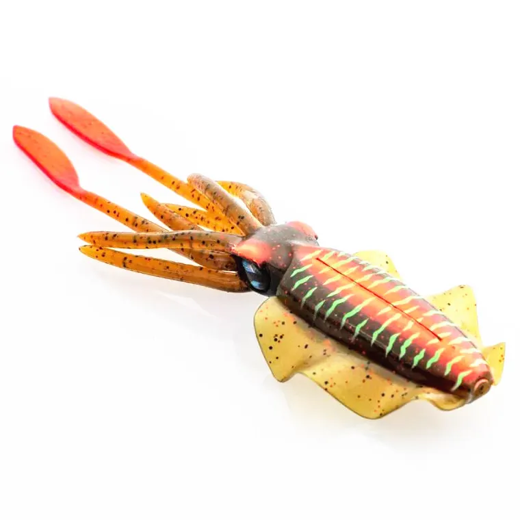 10Pcs 20G Fishing Soft Lure Luminous Squid Jig Fishing Lures Octopus Skirts Sea Fishing Wobbler Bait Lure