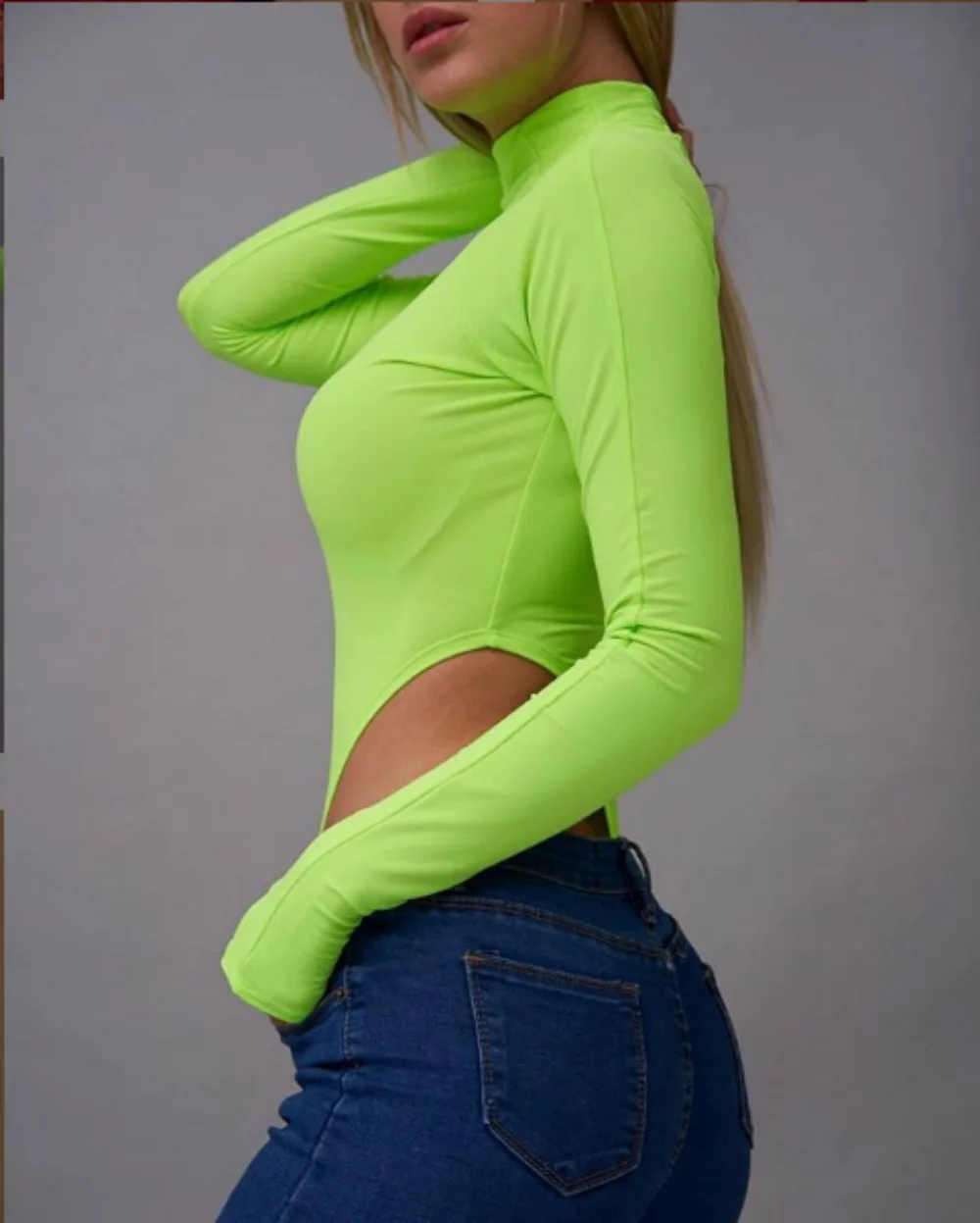 BKLD-body de Color liso para mujer, mono Sexy a la moda para fiesta en la playa, ropa de cuello alto para discoteca, novedad de 2019