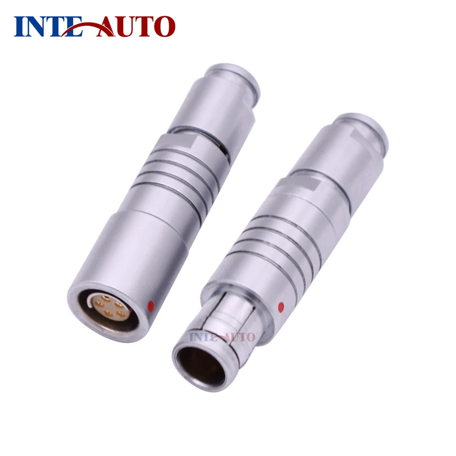 Metal Push Pull self-locking Connector,Compatible fisher cable to cable connector, electrical circular plug free receptacle