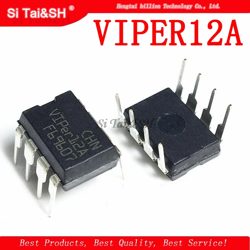 10PCS VIPER12A DIP8 VIPER12 DIP 12A DIP-8 new and original IC